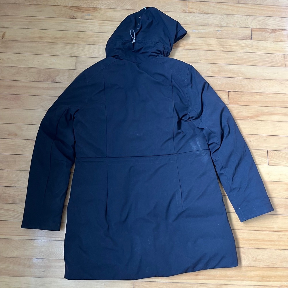 Helly Hansen Aden Down Parka Black Insulated Hooded Winter Jacket Womens Large - Picture 7 of 7